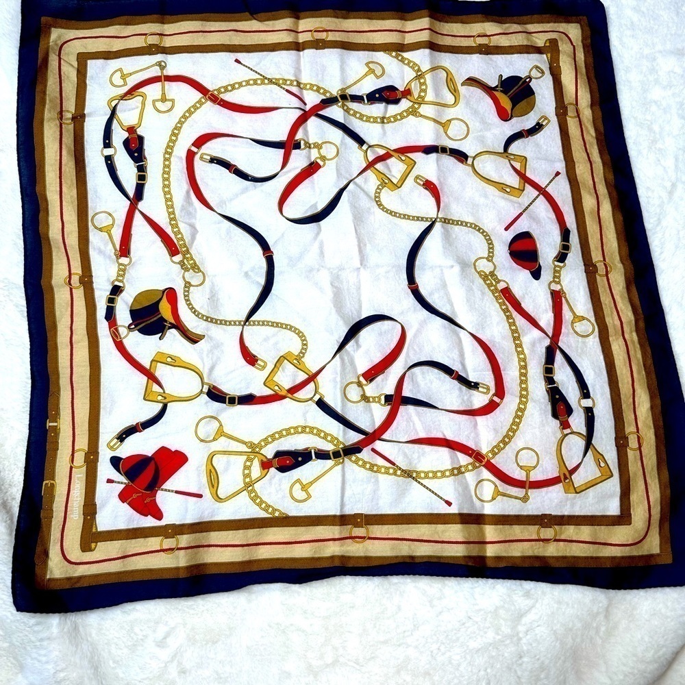 Tie Rack print Horse Bridle rope motive scarf